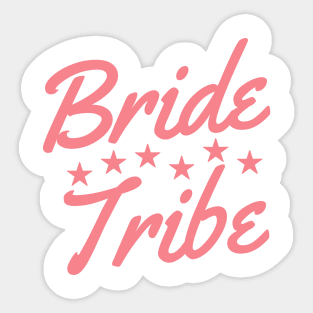 Bride Tribe. She Said Yes. Cute Bride To Be Design Sticker